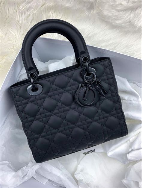 dior matte black lady dior|black matte lady dior bag.